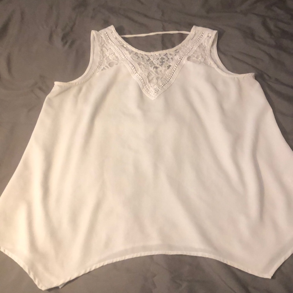 Lace Neck Top